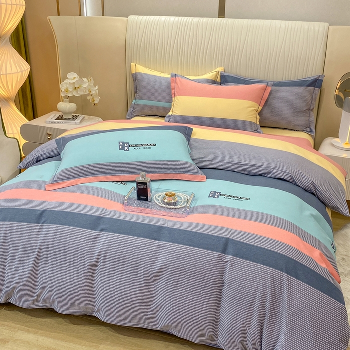 91家纺网 家纺一手货源 找家纺 红日子纺织品 2025新款100%全棉纯棉磨毛四件套 奇思妙想