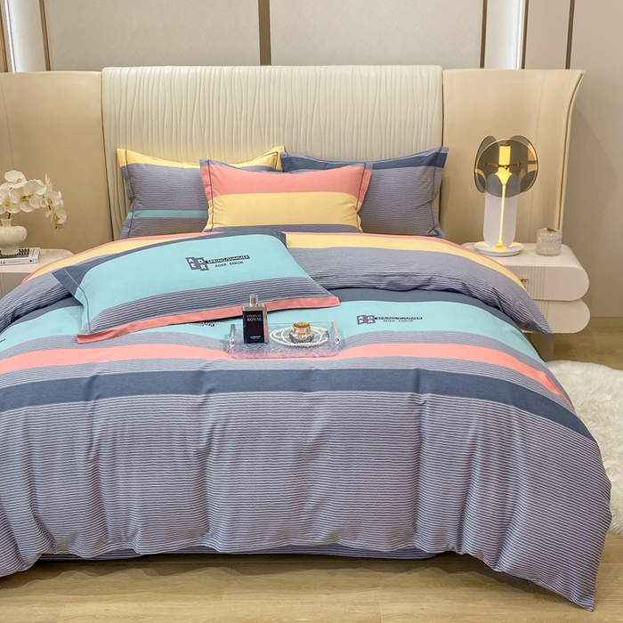 91家纺网 家纺一手货源 找家纺 红日子纺织品 2025新款100%全棉纯棉磨毛四件套 奇思妙想