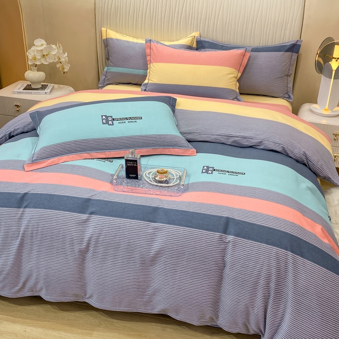 91家纺网 家纺一手货源 找家纺 红日子纺织品 2025新款100%全棉纯棉磨毛四件套 奇思妙想