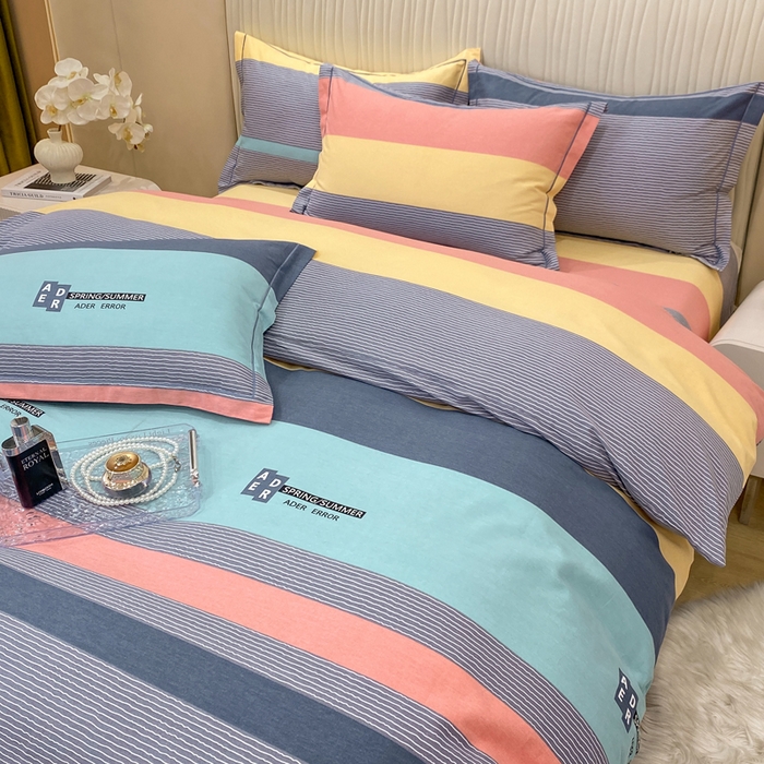 91家纺网 家纺一手货源 找家纺 红日子纺织品 2025新款100%全棉纯棉磨毛四件套 奇思妙想