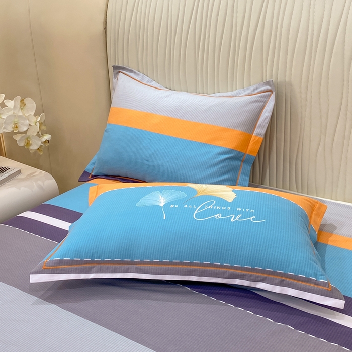 91家纺网 家纺一手货源 找家纺 红日子纺织品 2025新款100%全棉纯棉磨毛四件套 时尚风信