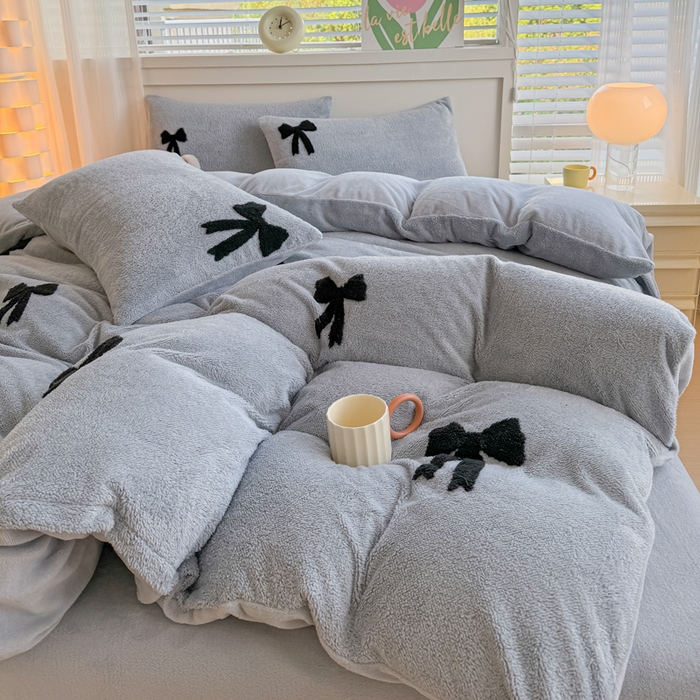 91家纺网 家纺一手货源 找家纺 （总）爱多多家居 2025新款舒棉绒提花绣花四件套