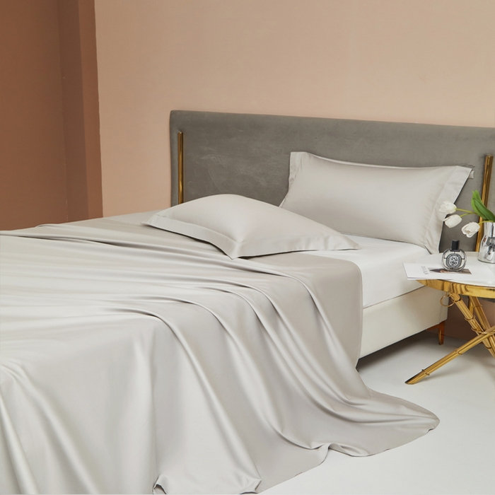 91家纺网 家纺一手货源 找家纺 柔觉家纺 柔系列A类100支长绒棉单品床单 卡其色