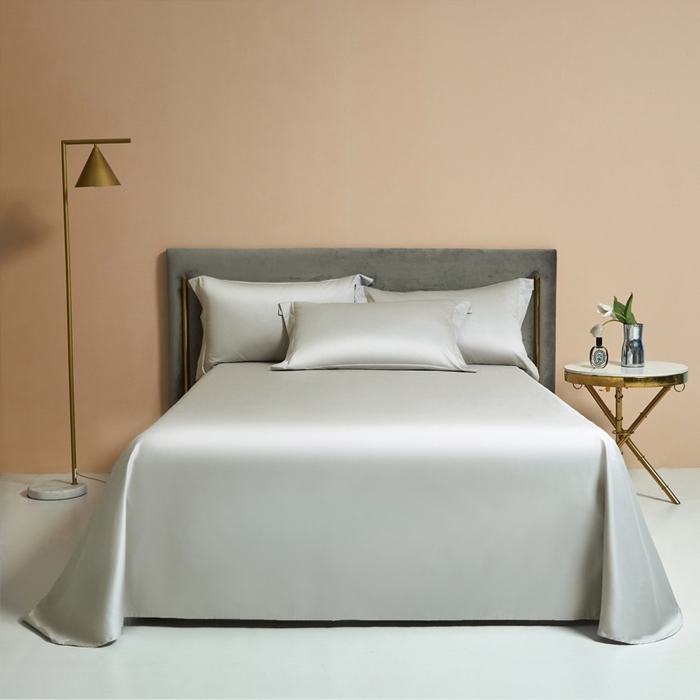 91家纺网 家纺一手货源 找家纺 柔觉家纺 柔系列A类100支长绒棉单品床单 卡其色