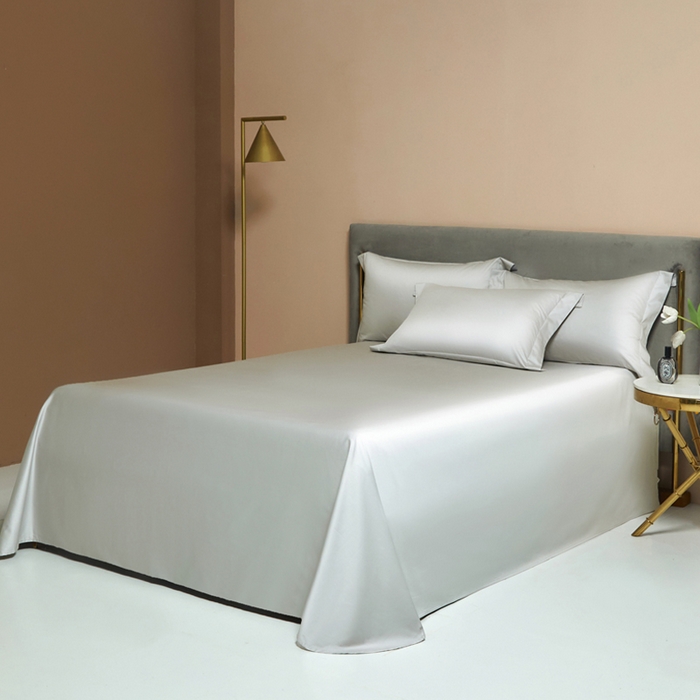 91家纺网 家纺一手货源 找家纺 柔觉家纺 柔系列A类100支长绒棉单品床单 卡其色