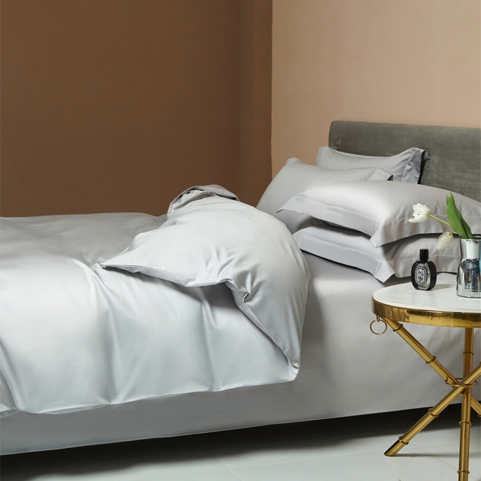 91家纺网 家纺一手货源 找家纺 柔觉家纺 柔系列A类100支长绒棉单品床单 雅致银