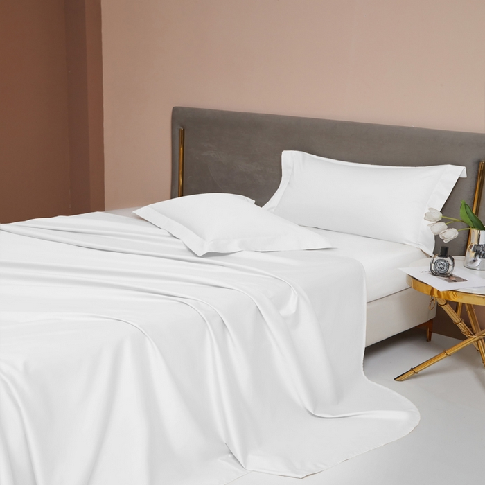 91家纺网 家纺一手货源 找家纺 柔觉家纺 柔系列A类100支长绒棉单品床单 纯洁白