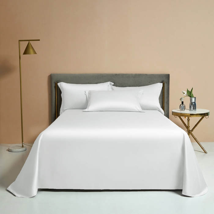 91家纺网 家纺一手货源 找家纺 柔觉家纺 柔系列A类100支长绒棉单品床单 纯洁白