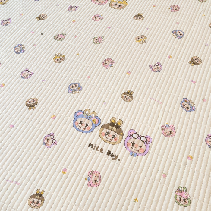 91家纺网 家纺一手货源 找家纺 （总）梵朴 2025新款A类棉加绒一面纯棉一面宝宝婴儿牛奶绒双面可用床盖单品学生床垫炕盖