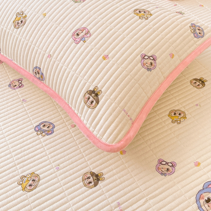 91家纺网 家纺一手货源 找家纺 （总）梵朴 2025新款A类棉加绒一面纯棉一面宝宝婴儿牛奶绒双面可用床盖单品学生床垫炕盖