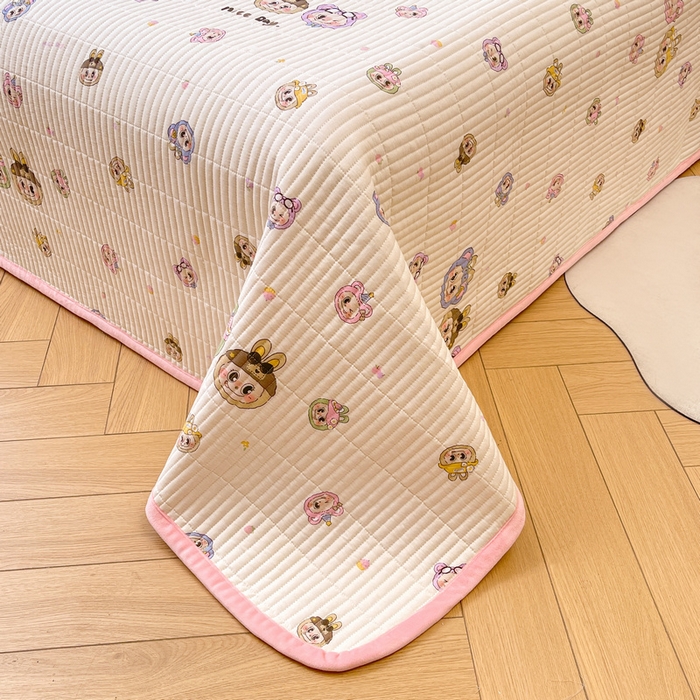 91家纺网 家纺一手货源 找家纺 （总）梵朴 2025新款A类棉加绒一面纯棉一面宝宝婴儿牛奶绒双面可用床盖单品学生床垫炕盖