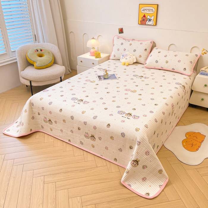 91家纺网 家纺一手货源 找家纺 （总）梵朴 2025新款A类棉加绒一面纯棉一面宝宝婴儿牛奶绒双面可用床盖单品学生床垫炕盖