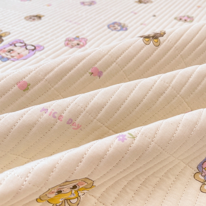 91家纺网 家纺一手货源 找家纺 梵朴 2025新款A类棉加绒一面纯棉一面宝宝婴儿牛奶绒双面可用床盖单品学生床垫炕盖 小时代