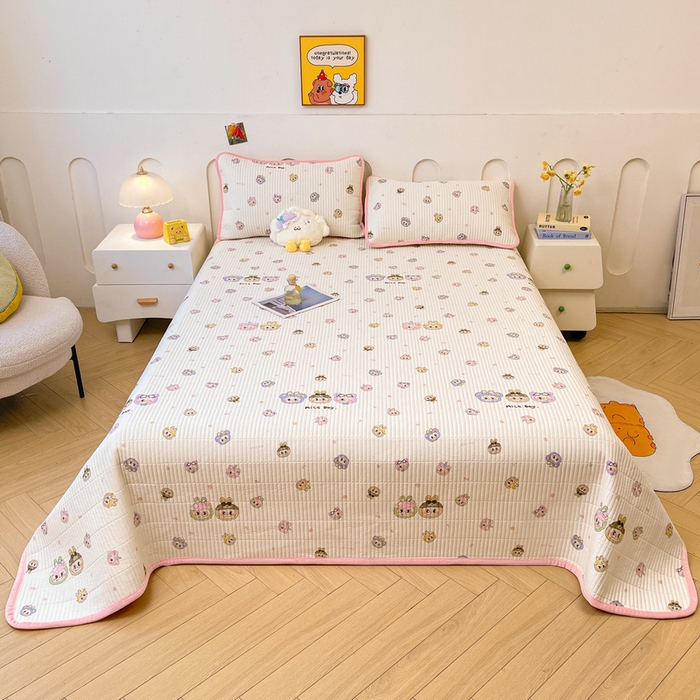 91家纺网 家纺一手货源 找家纺 梵朴 2025新款A类棉加绒一面纯棉一面宝宝婴儿牛奶绒双面可用床盖单品学生床垫炕盖 小时代