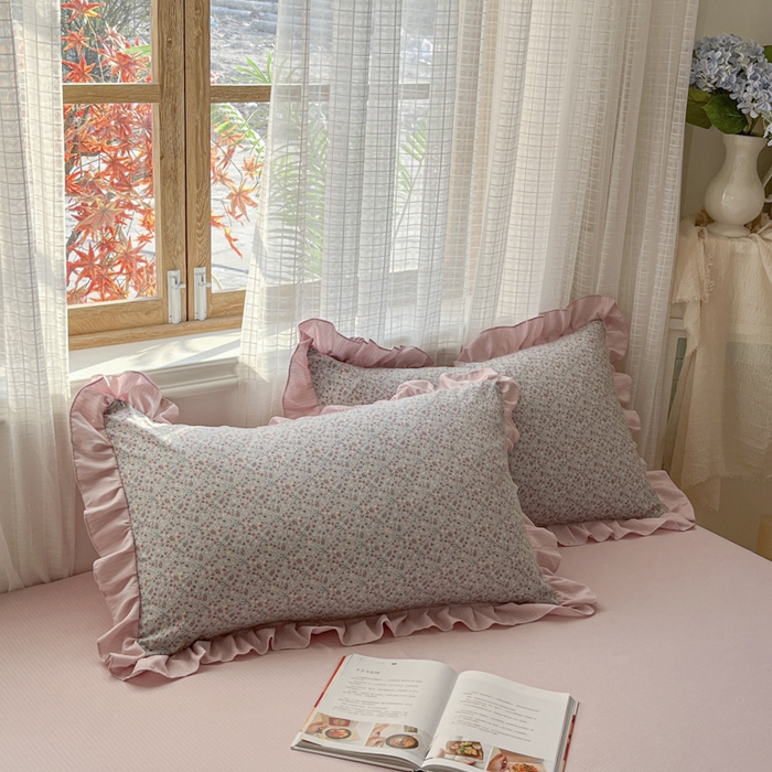 91家纺网 家纺一手货源 找家纺 库里梦家纺 2025网红直播爆款亚麻木棉皱皱纱夹棉床盖 华美爱恋