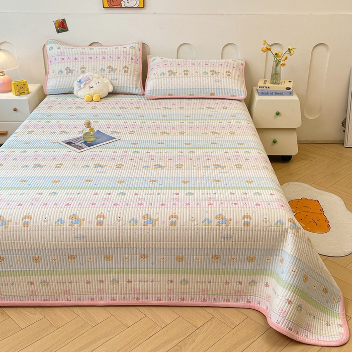 91家纺网 家纺一手货源 找家纺 梵朴 2025新款A类棉加绒一面纯棉一面宝宝婴儿牛奶绒双面可用床盖单品学生床垫炕盖 小狗派对