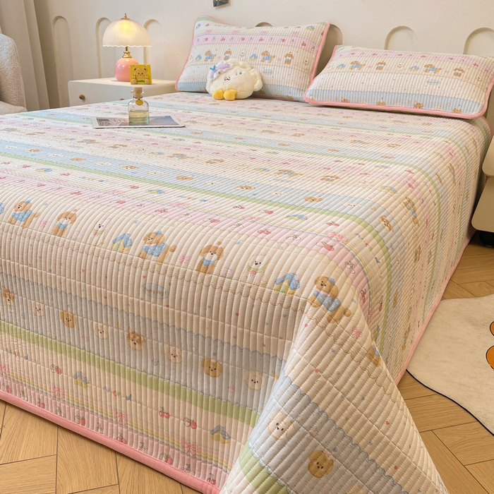 91家纺网 家纺一手货源 找家纺 梵朴 2025新款A类棉加绒一面纯棉一面宝宝婴儿牛奶绒双面可用床盖单品学生床垫炕盖 小狗派对