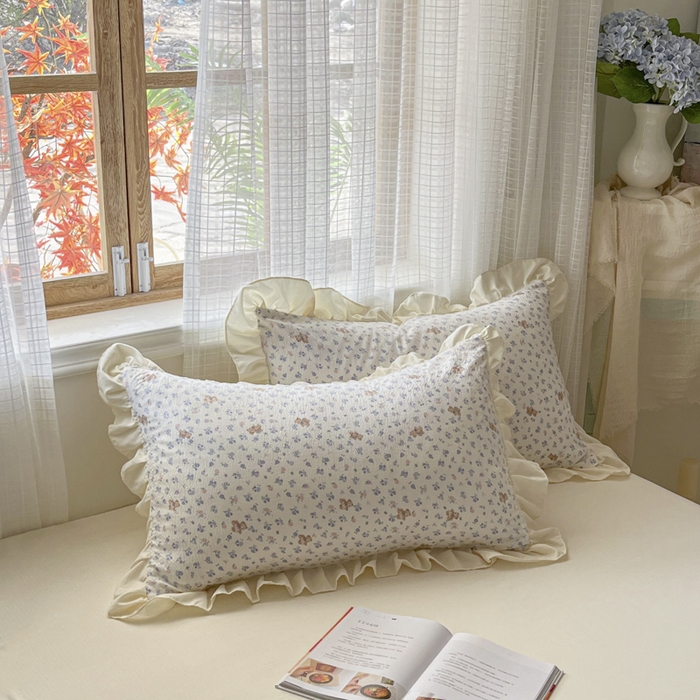 91家纺网 家纺一手货源 找家纺 库里梦家纺 2025网红直播爆款亚麻木棉皱皱纱夹棉床盖 南枝紫