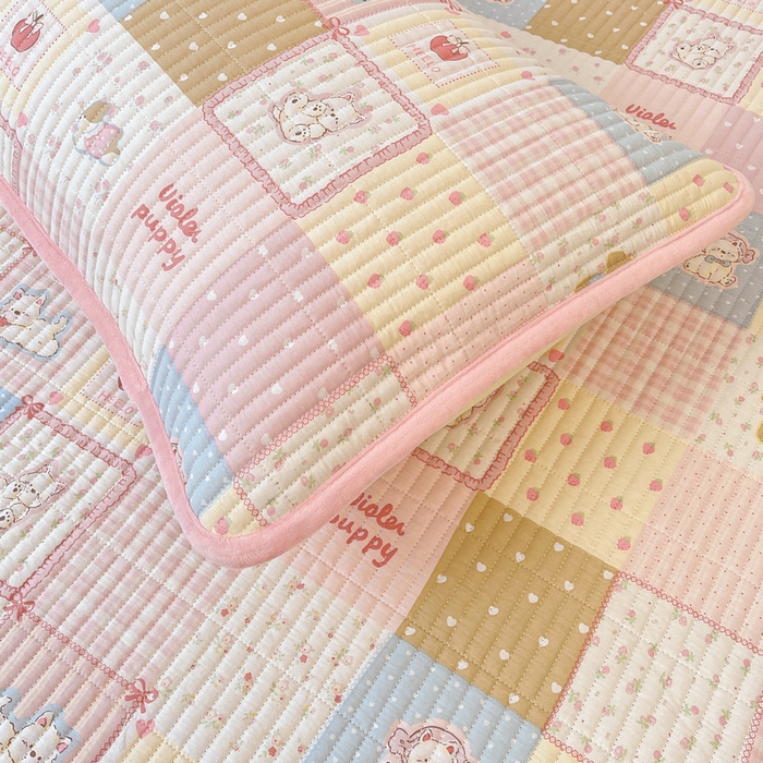 91家纺网 家纺一手货源 找家纺 梵朴 2025新款A类棉加绒一面纯棉一面宝宝婴儿牛奶绒双面可用床盖单品学生床垫炕盖 宠物狂欢