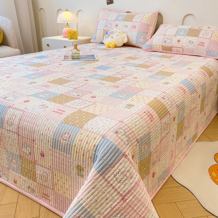 91家纺网 家纺一手货源 找家纺 梵朴 2025新款A类棉加绒一面纯棉一面宝宝婴儿牛奶绒双面可用床盖单品学生床垫炕盖 宠物狂欢