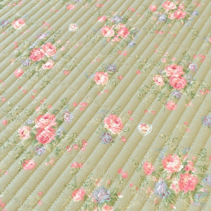 91家纺网 家纺一手货源 找家纺 梵朴 2025新款A类棉加绒一面纯棉一面宝宝婴儿牛奶绒双面可用床盖单品学生床垫炕盖 沫熙花-绿