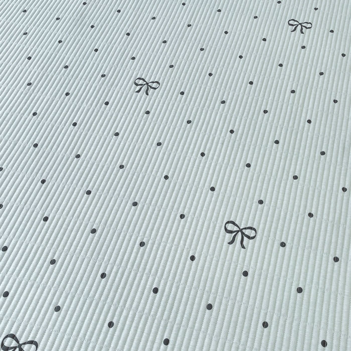 91家纺网 家纺一手货源 找家纺 梵朴 2025新款A类棉加绒一面纯棉一面宝宝婴儿牛奶绒双面可用床盖单品学生床垫炕盖 波点蝴蝶结