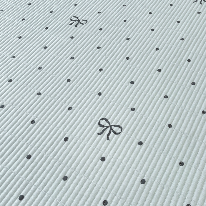 91家纺网 家纺一手货源 找家纺 梵朴 2025新款A类棉加绒一面纯棉一面宝宝婴儿牛奶绒双面可用床盖单品学生床垫炕盖 波点蝴蝶结