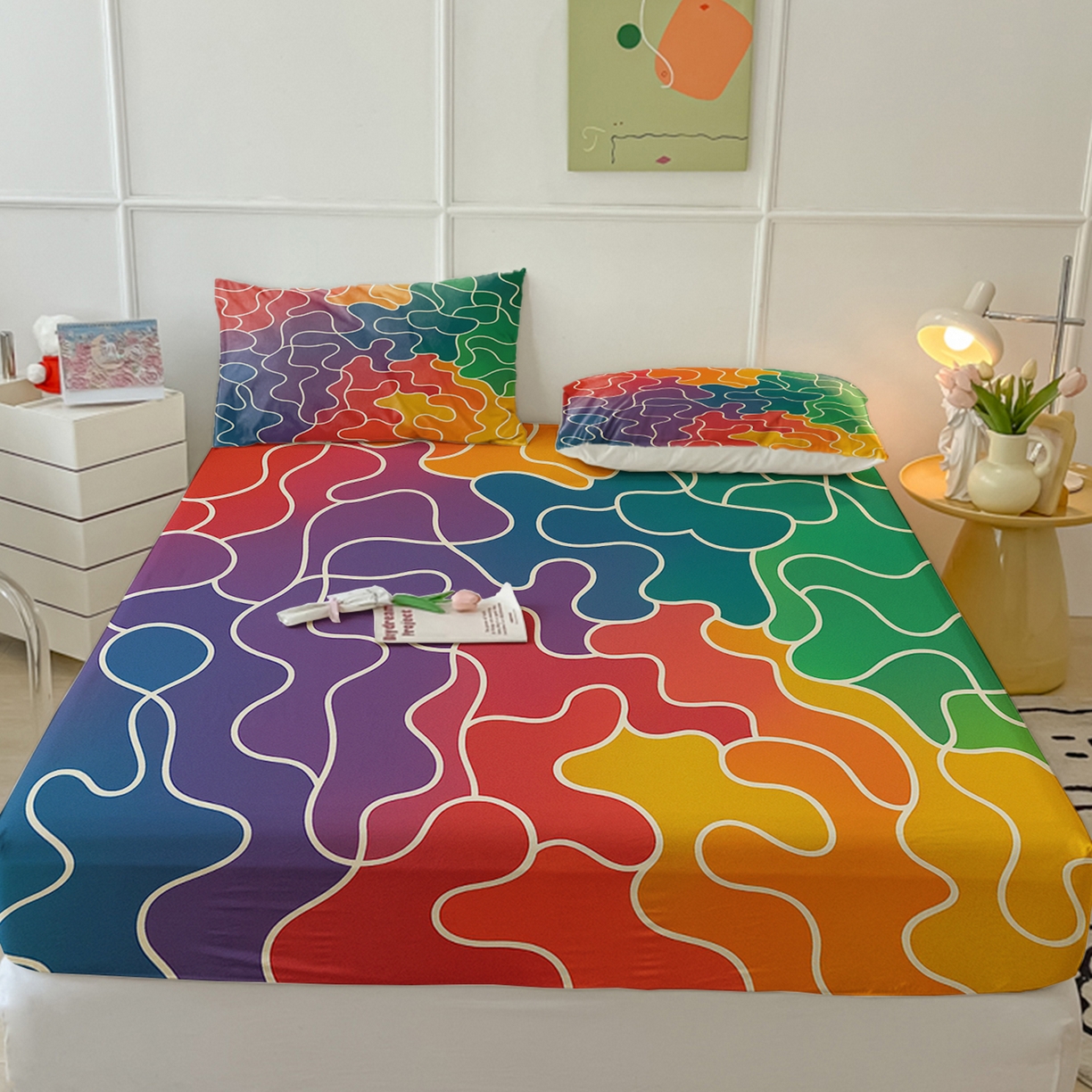 91家纺网 家纺一手货源 找家纺 （总）轩贝雅 2025新款跨境Pod工厂床笠单件床垫保护套保护罩-第五批