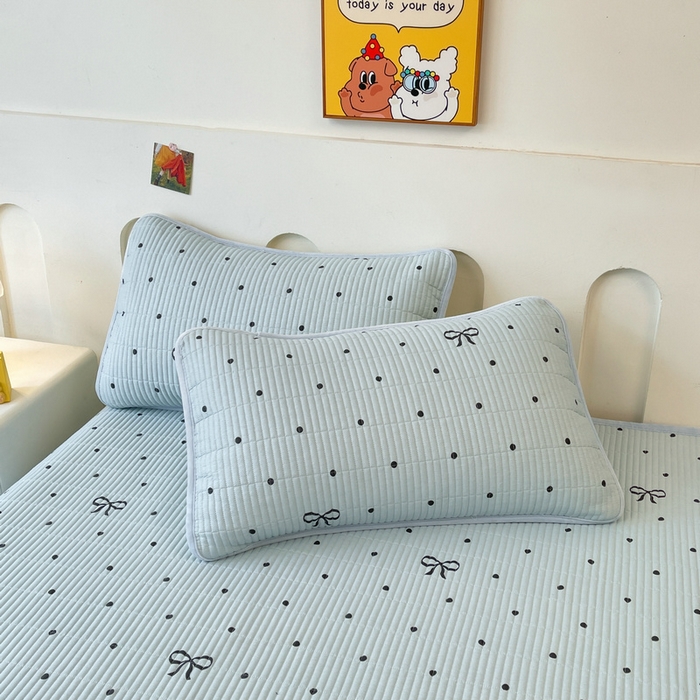 91家纺网 家纺一手货源 找家纺 梵朴 2025新款A类棉加绒一面纯棉一面宝宝婴儿牛奶绒双面可用床盖单品学生床垫炕盖 波点蝴蝶结