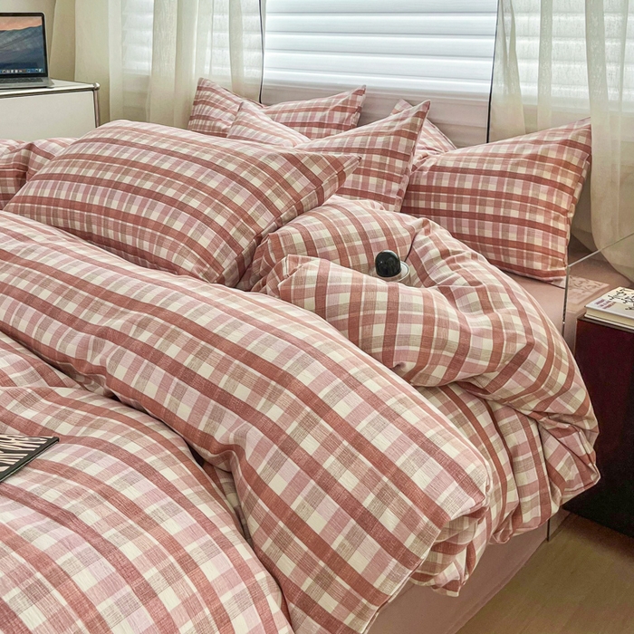 91家纺网 家纺一手货源 找家纺 （总）斯卡诺家纺 2025新款亲肤舒适原麻亚麻水洗棉四件套