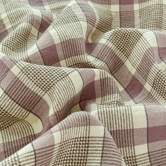 91家纺网 家纺一手货源 找家纺 斯卡诺家纺 2026新款亲肤舒适原麻亚麻皱皱纱四件套水洗棉简麻四件套 格调-紫