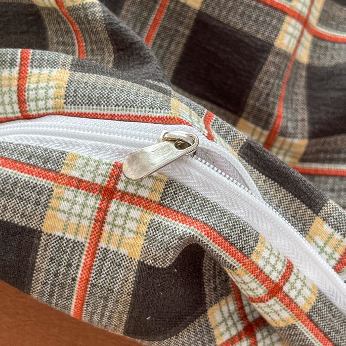 91家纺网 家纺一手货源 找家纺 斯卡诺家纺 2026新款亲肤舒适原麻亚麻皱皱纱四件套水洗棉简麻四件套 黑白格调