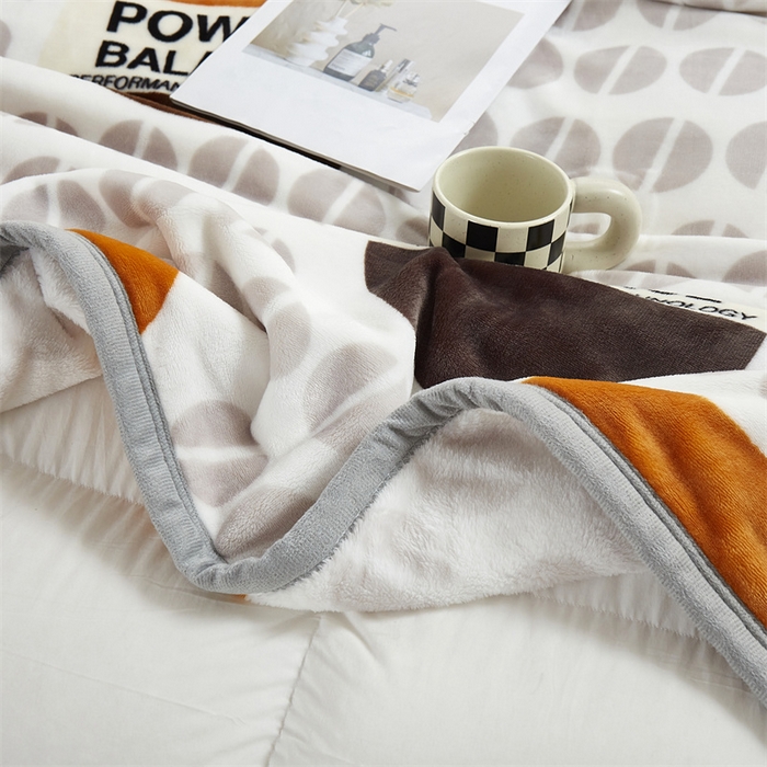 91家纺网 家纺一手货源 找家纺 悦织湾家纺 2025新款仿兔毛绒托斯仿兔毛绒毛毯纯色印花牛奶绒休闲盖毯午睡小毯子 约定