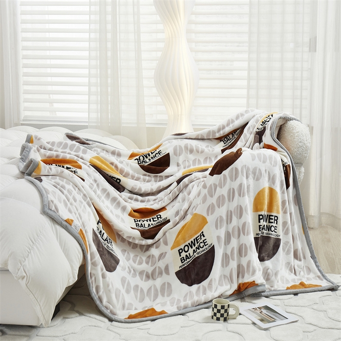 91家纺网 家纺一手货源 找家纺 悦织湾家纺 2025新款仿兔毛绒托斯仿兔毛绒毛毯纯色印花牛奶绒休闲盖毯午睡小毯子 约定