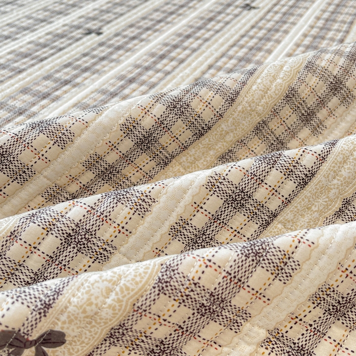 91家纺网 家纺一手货源 找家纺 梵朴 2025新款A类棉加绒一面纯棉一面宝宝婴儿牛奶绒双面可用床盖单品学生床垫炕盖 花边蝴蝶结