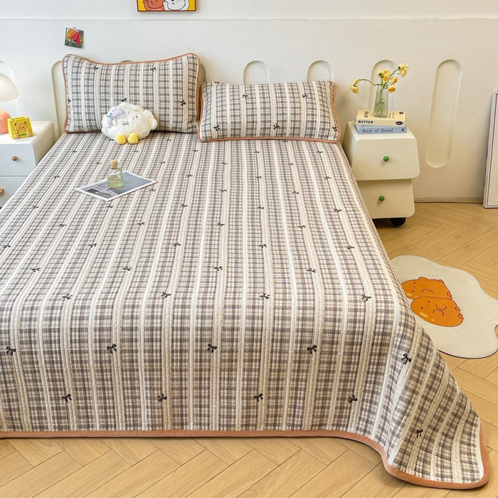 91家纺网 家纺一手货源 找家纺 梵朴 2025新款A类棉加绒一面纯棉一面宝宝婴儿牛奶绒双面可用床盖单品学生床垫炕盖 花边蝴蝶结