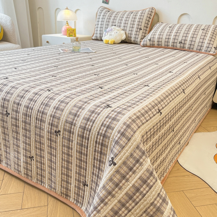 91家纺网 家纺一手货源 找家纺 梵朴 2025新款A类棉加绒一面纯棉一面宝宝婴儿牛奶绒双面可用床盖单品学生床垫炕盖 花边蝴蝶结