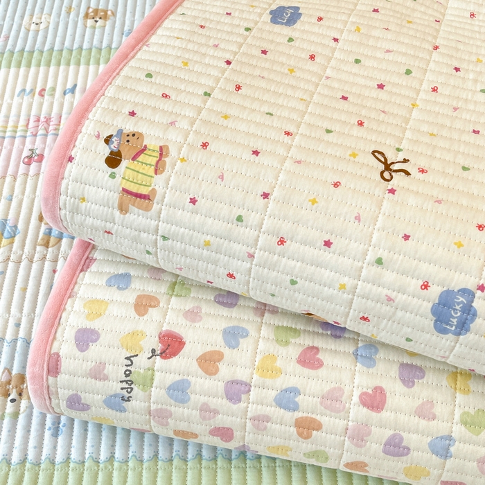 91家纺网 家纺一手货源 找家纺 梵朴 2025新款A类棉加绒一面纯棉一面宝宝婴儿牛奶绒双面可用床盖单品学生床垫炕盖 组合图仅供展示不可下单