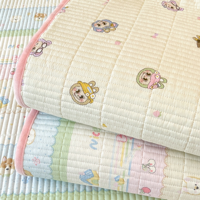 91家纺网 家纺一手货源 找家纺 梵朴 2025新款A类棉加绒一面纯棉一面宝宝婴儿牛奶绒双面可用床盖单品学生床垫炕盖 组合图仅供展示不可下单