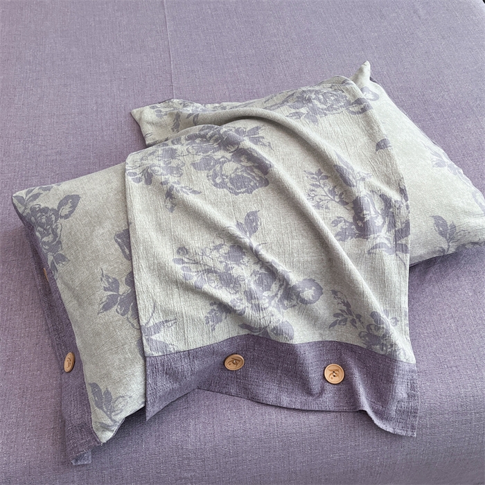 91家纺网 家纺一手货源 找家纺 （总）梦舒羽 2025新款原麻纽扣枕套宿舍单人单只枕芯套枕头套枕芯内胆套一对装