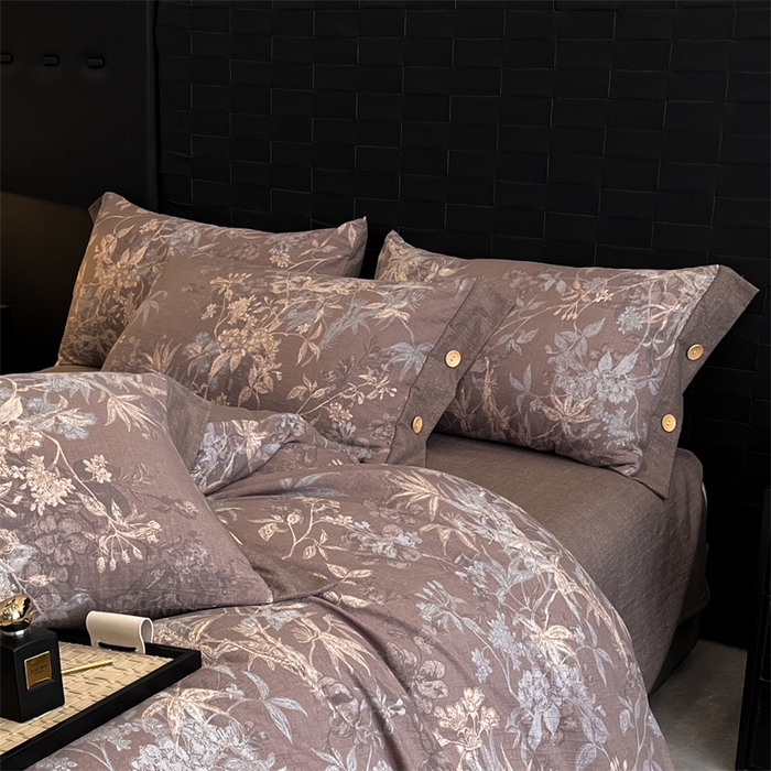 91家纺网 家纺一手货源 找家纺 梦舒羽 2025新款原麻纽扣枕套宿舍单人单只枕芯套枕头套枕芯内胆套一对装 金枝玉叶