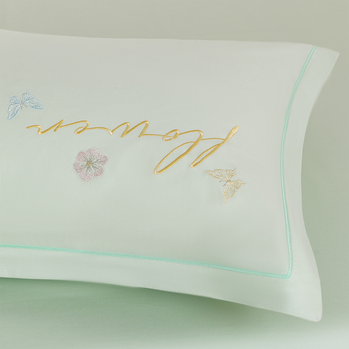 91家纺网 家纺一手货源 找家纺 绒小宣 2025新款13372全棉绣花四件套-牡丹佳人 华尔兹-青