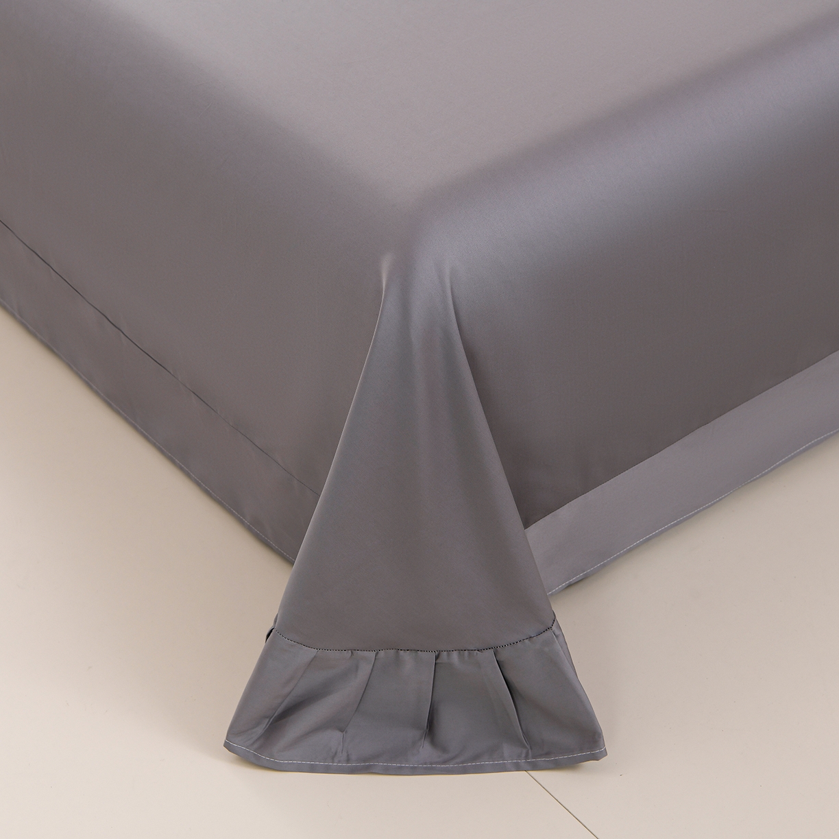 91家纺网 家纺一手货源 找家纺 绒小宣 2025新款13372全棉绣花四件套-牡丹佳人 华尔兹-灰