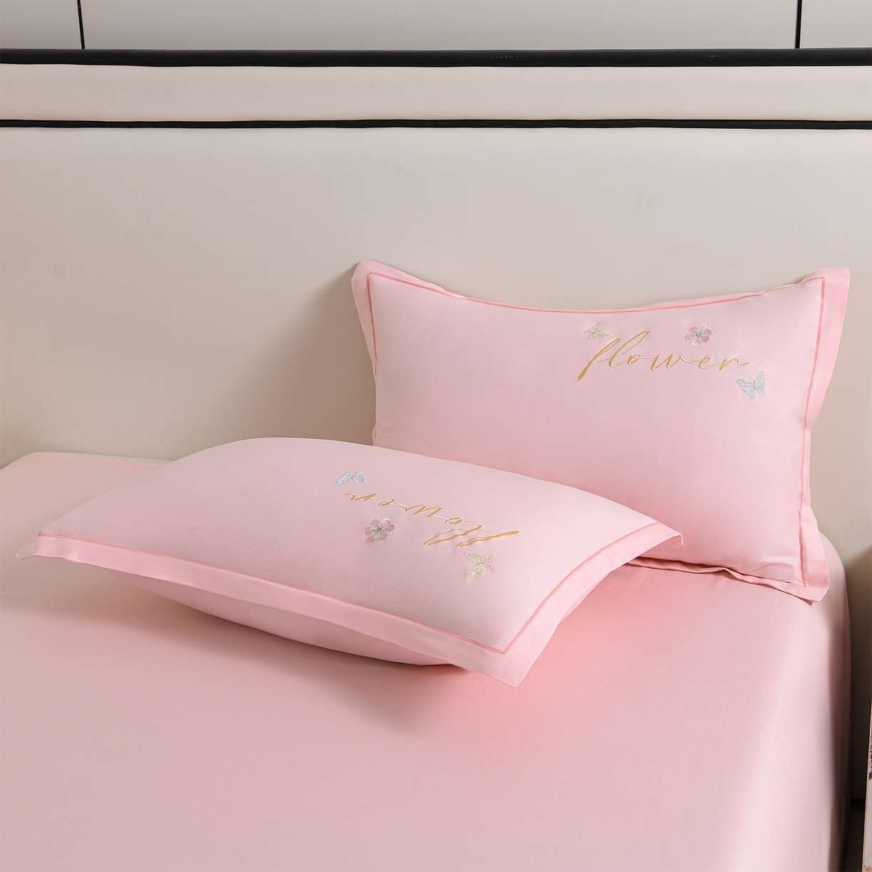 91家纺网 家纺一手货源 找家纺 （总）绒小宣 2025新款13372全棉绣花四件套-牡丹佳人