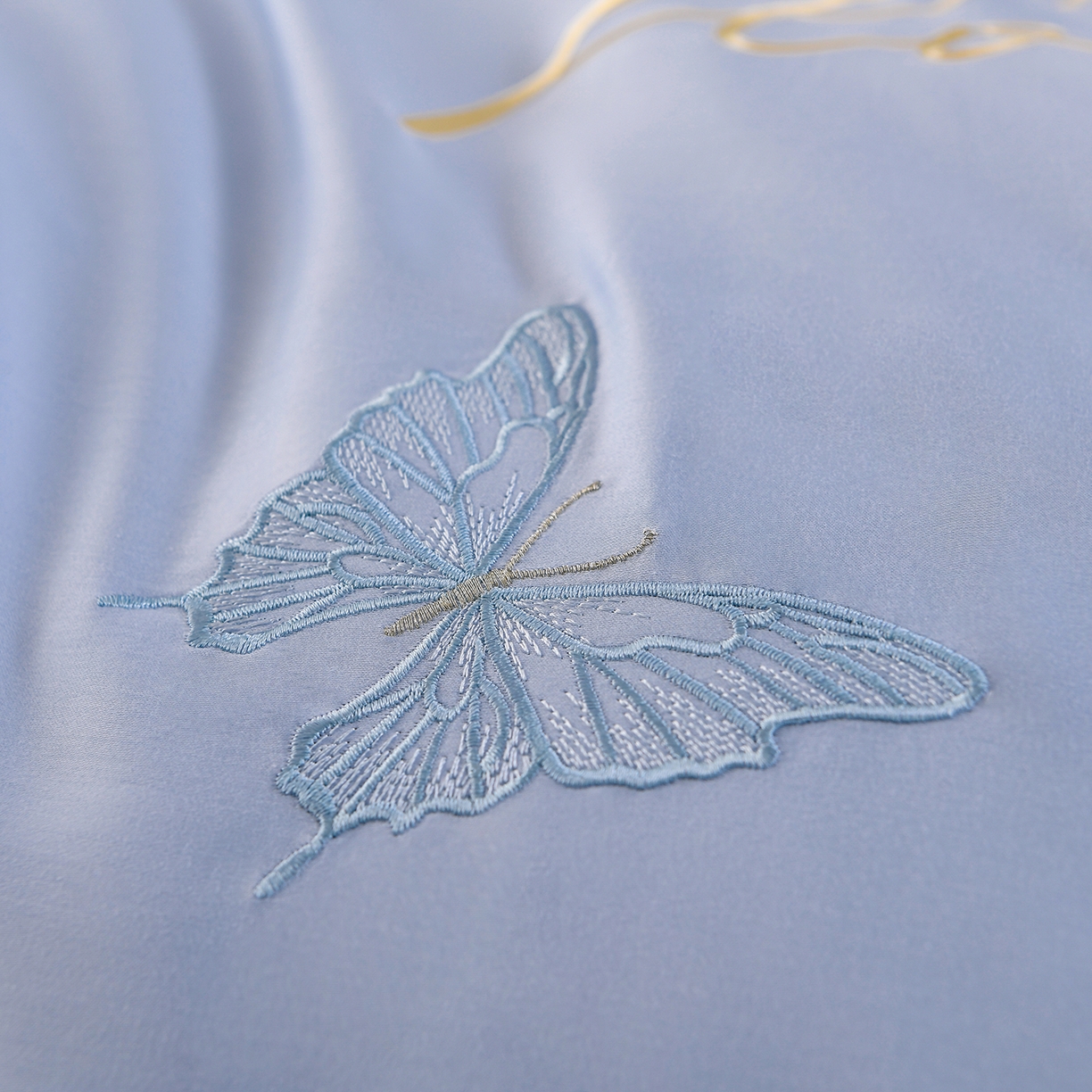 91家纺网 家纺一手货源 找家纺 绒小宣 2025新款13372全棉绣花四件套-牡丹佳人 华尔兹-蓝