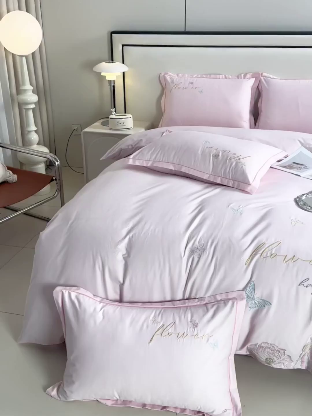 91家纺网 家纺一手货源 找家纺 （总）绒小宣 2025新款13372全棉绣花四件套-牡丹佳人