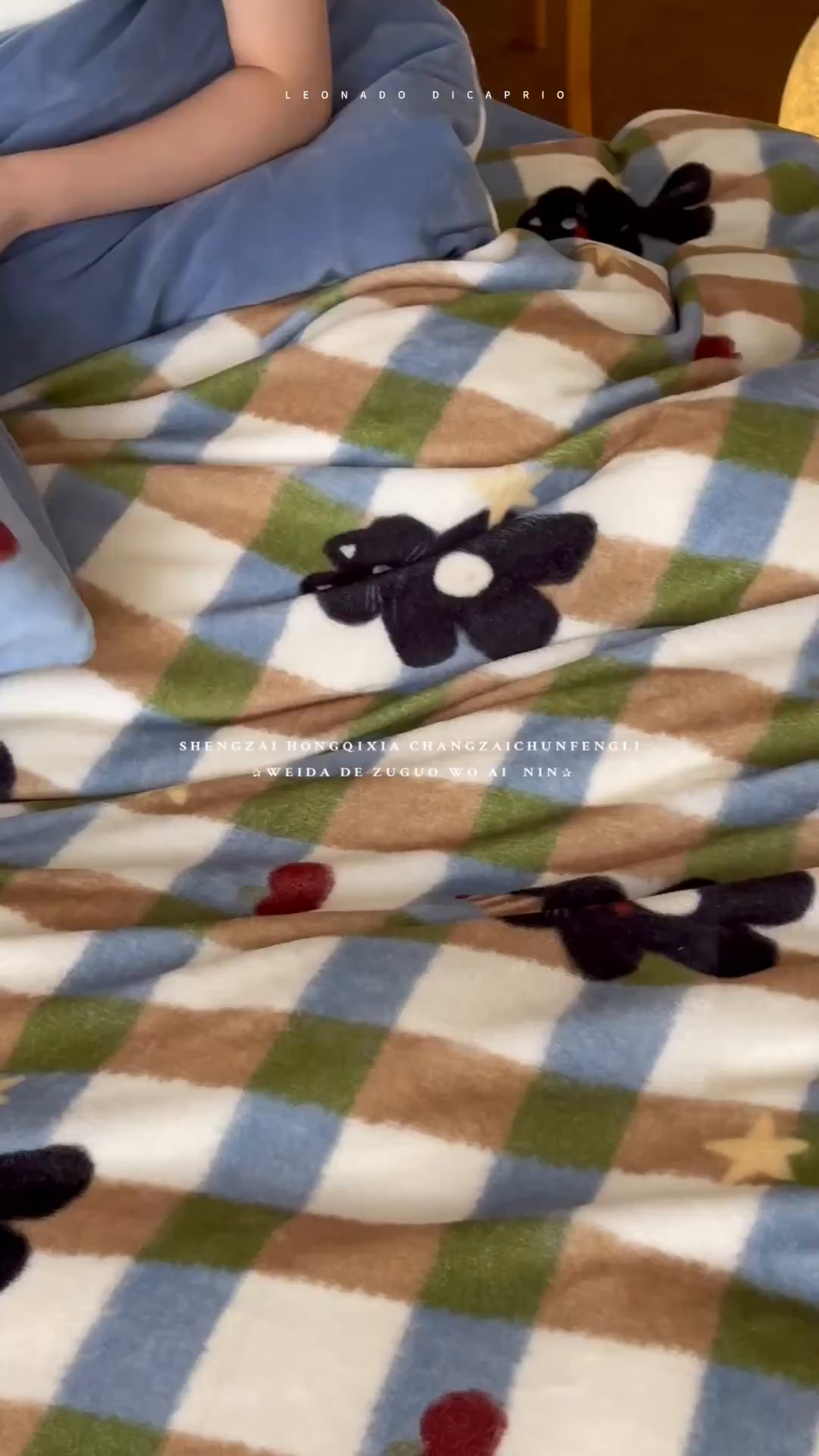 91家纺网 家纺一手货源 找家纺 桃子家居 2025新款A类ins数码印花枕混搭复古时尚卡通加厚牛奶系列四件套 绒-混搭哈曼猫