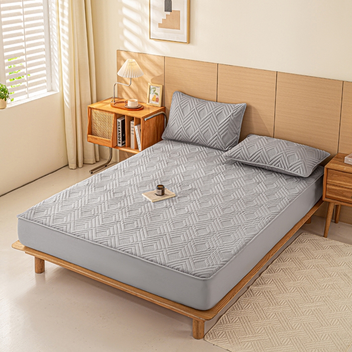 91家纺网 家纺一手货源 找家纺 （总）给笠 2025新款A类超声波夹棉床笠