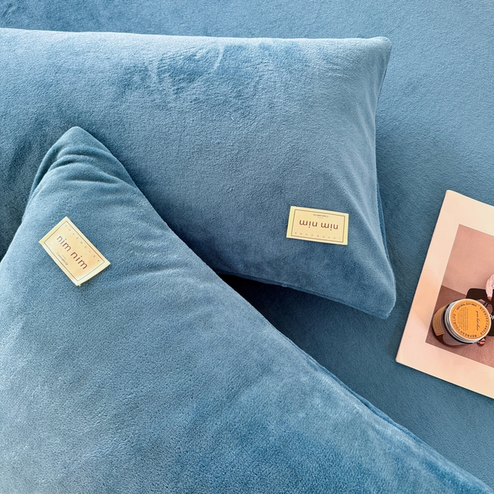 91家纺网 家纺一手货源 找家纺 （总）眠博士 2025新款简约牛奶绒纯色单床笠