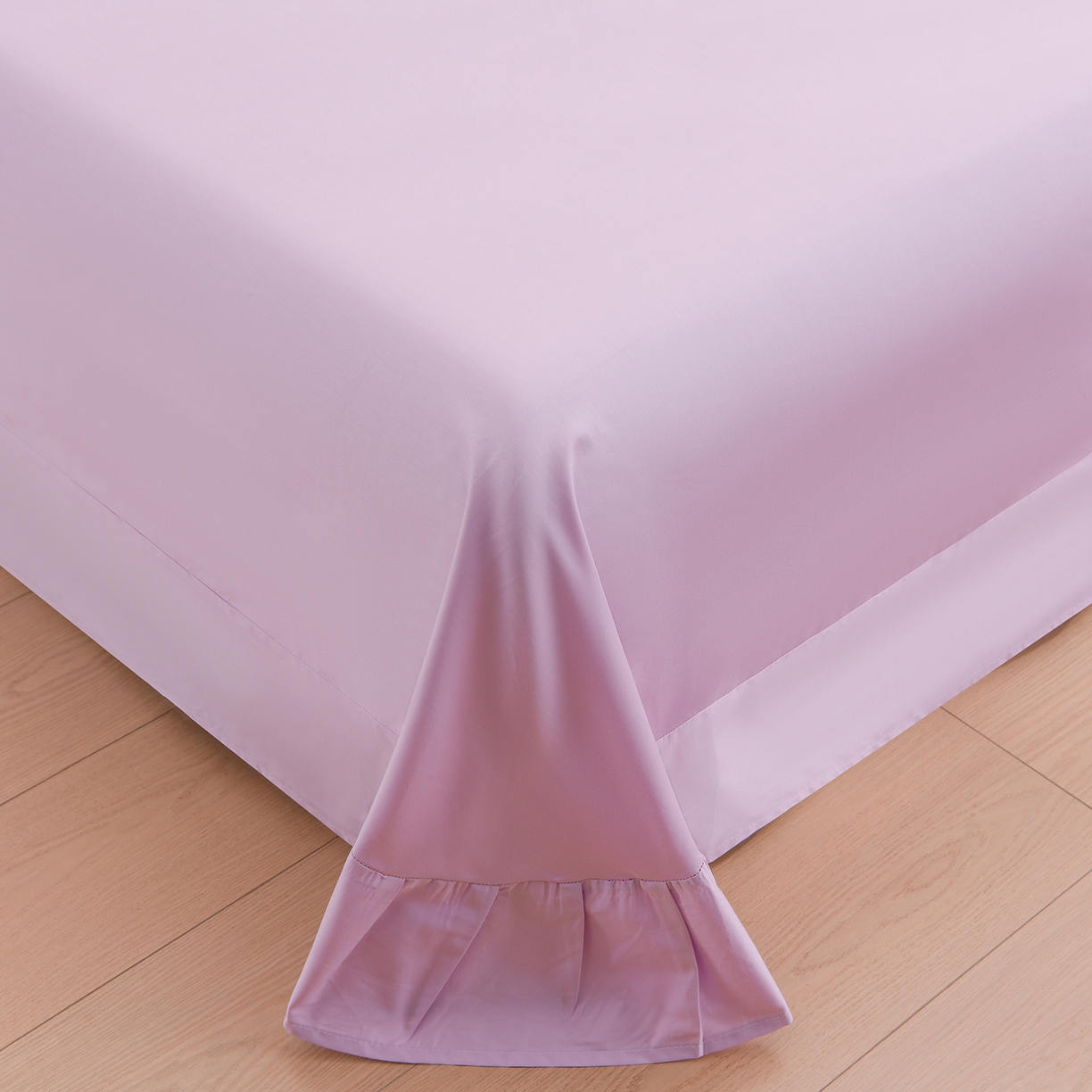 91家纺网 家纺一手货源 找家纺 绒小宣 2025新款13372全棉绣花四件套-梦幻兔 兔熊-紫